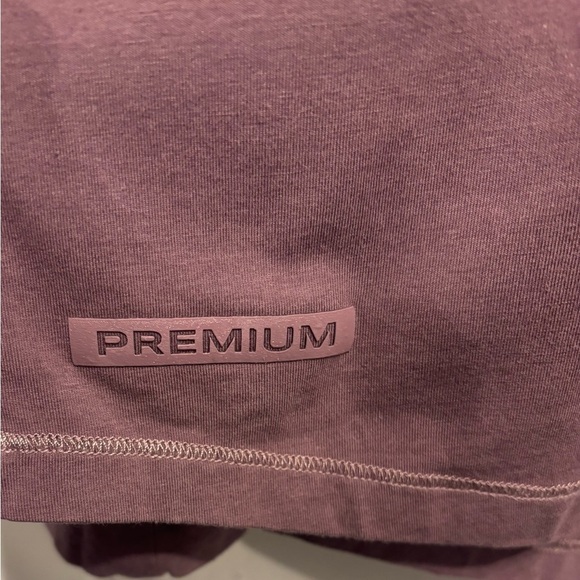 Alphalete  Mauve Crew Long Sleeves Oversized Top Size XL - Picture 3 of 3